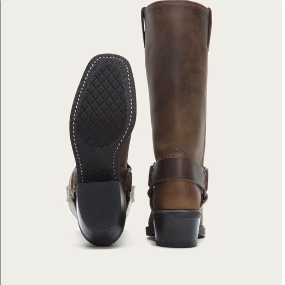 FRYE Leather Harness Boots